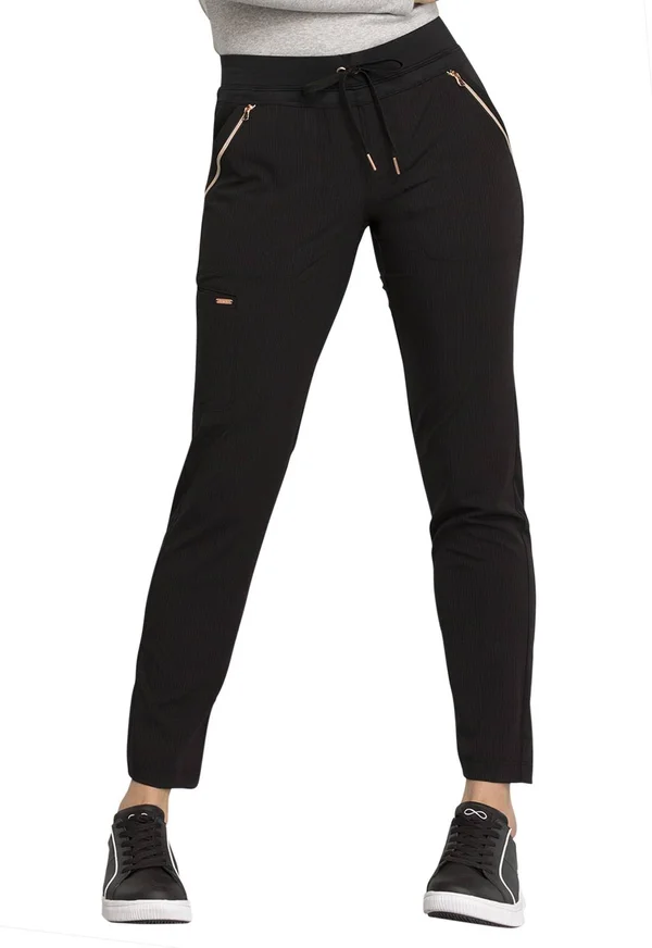 Cherokee Statement Scrubs Women's Tall Mid Rise Straight Leg Drawstring Pant