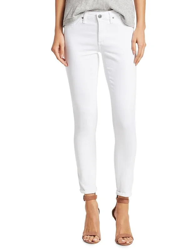 Ag The Legging Ankle Skinny Jeans, White, Women's, 32