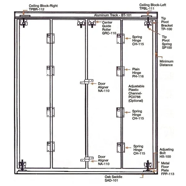 Impact Plus 36 in. x 80 in. Mir-Mel Mirror Solid Core White MDF Full-Lite Interior Closet Wood Bi-Fold Door with White Trim