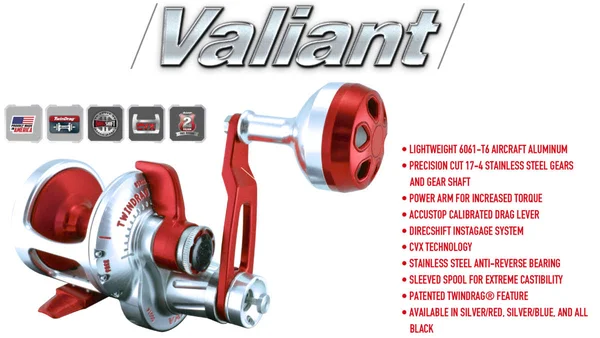 Accurate Boss Valiant BV2-500 Reel (Silver/Red)