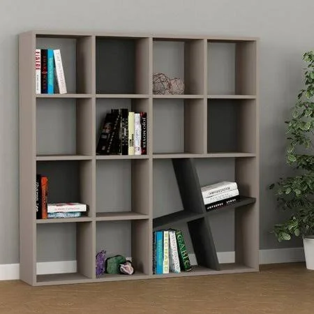 Brayden Studio Rhett Modern Standard Bookcase - Black