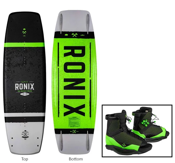 Ronix District Wakeboard w/ Divide Boots - 2021 - 138cm, 10.5-14.5