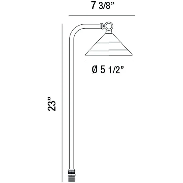 Eurofase 31932-011 Path Light Outdoor LED - 4W, Antique Bronze