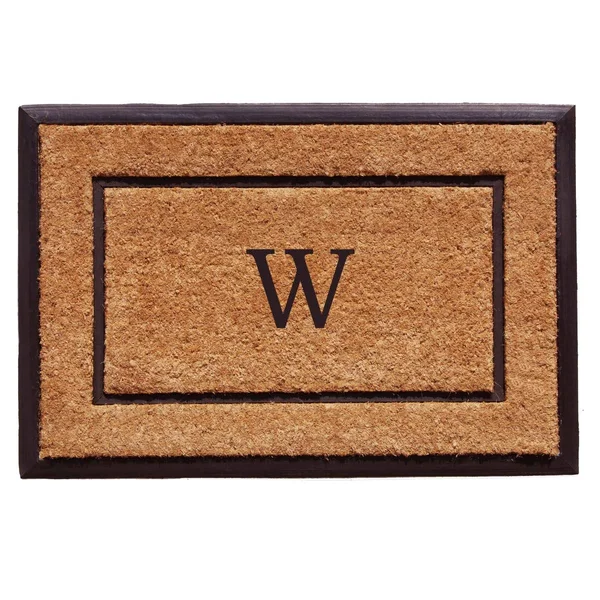 Calloway Mills The General Monogram 24x22 x 36x22 Doormat (Letter W)
