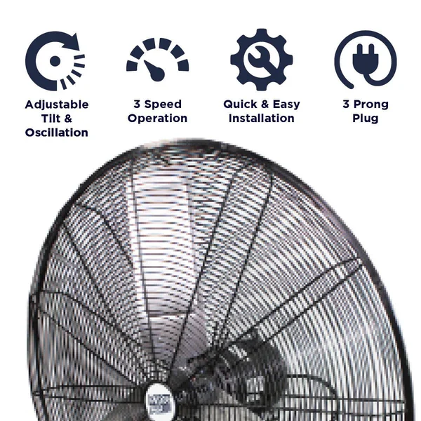 Maxxair 30x22 Oscillating Wall Mount Fan