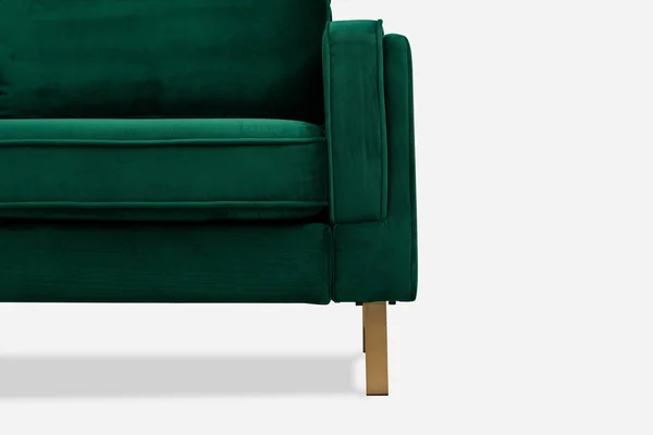 Albany Park Modern Loveseat - Cozy Apartment Sofa Olive Velvet, Gold