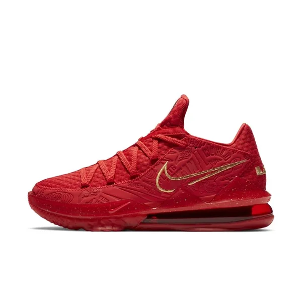 Nike Lebron 17 Low Ph Basketball Shoes in Red - Size: 12.5, CD5008-600