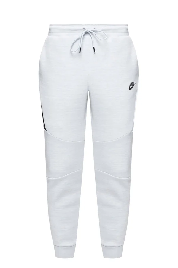 Nike Men's Sportswear Heathered Tech Fleece Joggers - 2X-LARGE - White