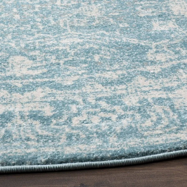 Safavieh Evoke EVK270D 5&1x22 x 5&1x22 Square Light Blue - Ivory Area Rug