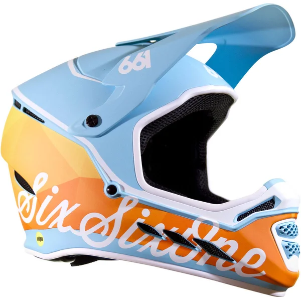 SixSixOne Reset MIPS Helmet - 2XS - Geo Blorange