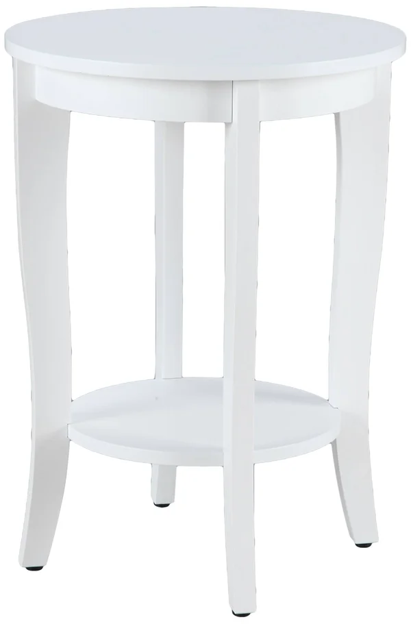 Convenience Concepts American Heritage Round Table - White