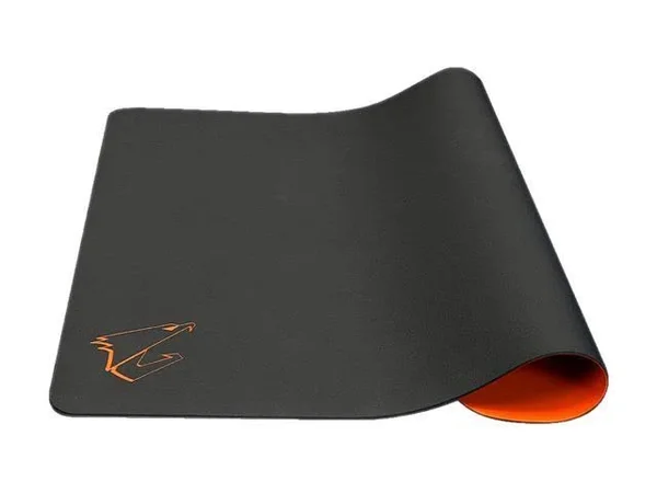 Gigabyte Accessory GP-AMP500 Hybrid Gaming Mouse Pad Fabric Silicon Black Orange