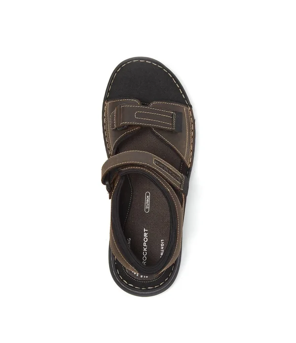 Rockport Darwyn Quarter Strap Men's Sandal - Brown Size 9.5