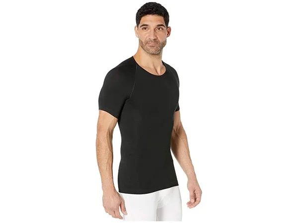 Spanx Zoned Performance Compression Crew Neck Top - Mens - Black - XL