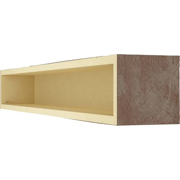 Ekena Millwork MANUPC08X12X36AE 8x22H x 12x22D x 36x22W Pecky Cypress Faux Wood Fireplace Mantel, Aged Pecan