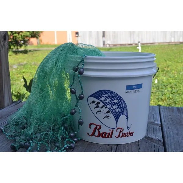 Bait Buster Bait Cast Net: 3/8x22 Sq. Mesh - 10 ft Radius