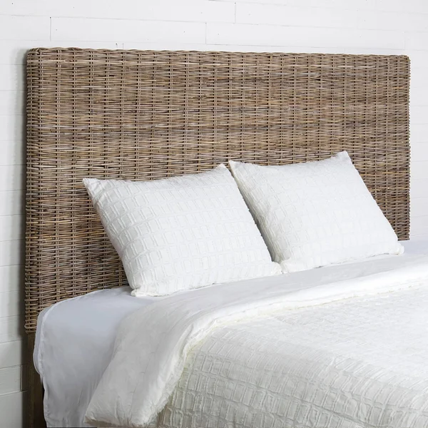 King Reed Woven Headboard Gray - East at Main