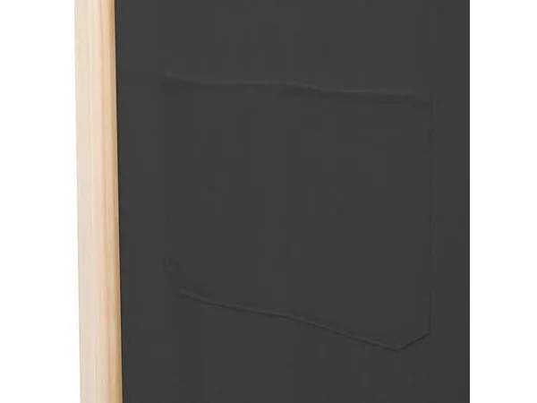 vidaXL 3-Panel Room Divider Gray 47.2x22x66.9x22x1.6x22 Fabric