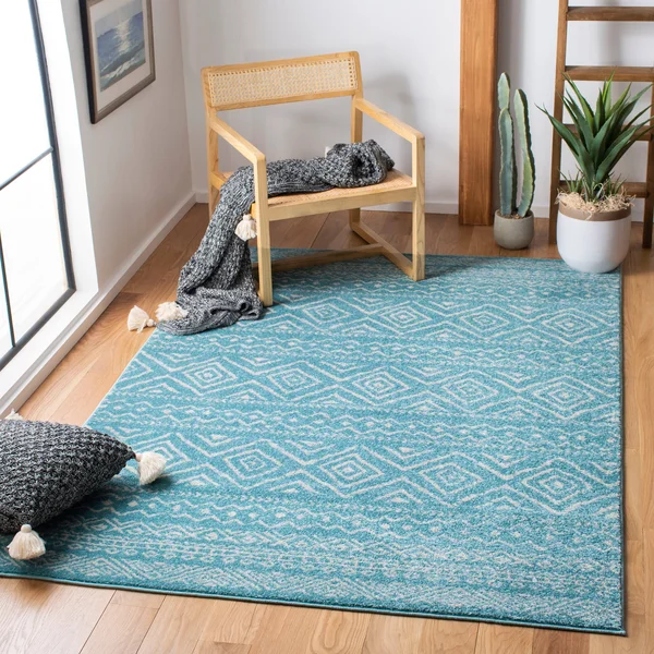 Safavieh Tulum Rug Collection TUL267A - Ivory, Grey - 12& x 18&