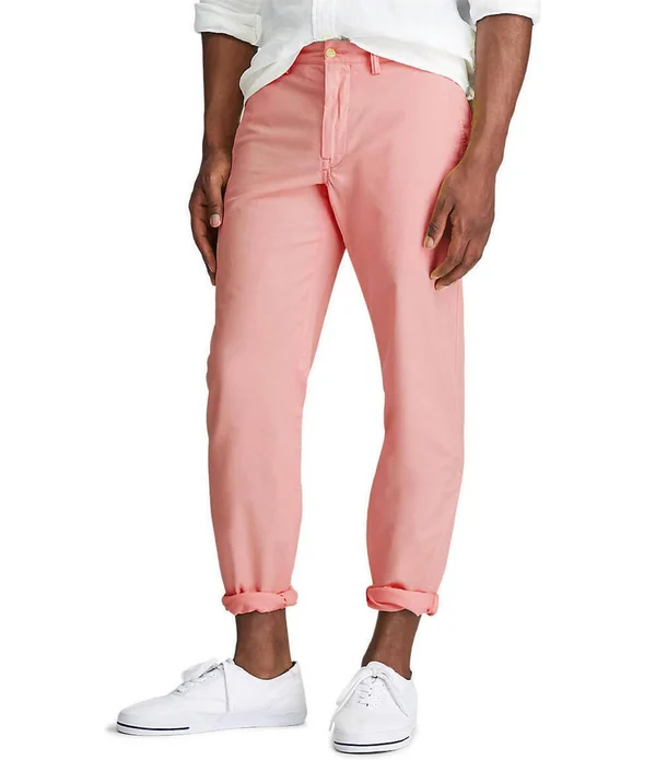 Ralph Lauren Men's Washed Stretch Straight Fit Chino Pant - Size 31 in Desert Rose