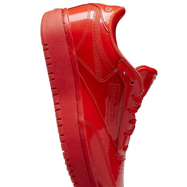 Reebok Cardi Coated Club C Double Red Women's Shoes, Size: 9