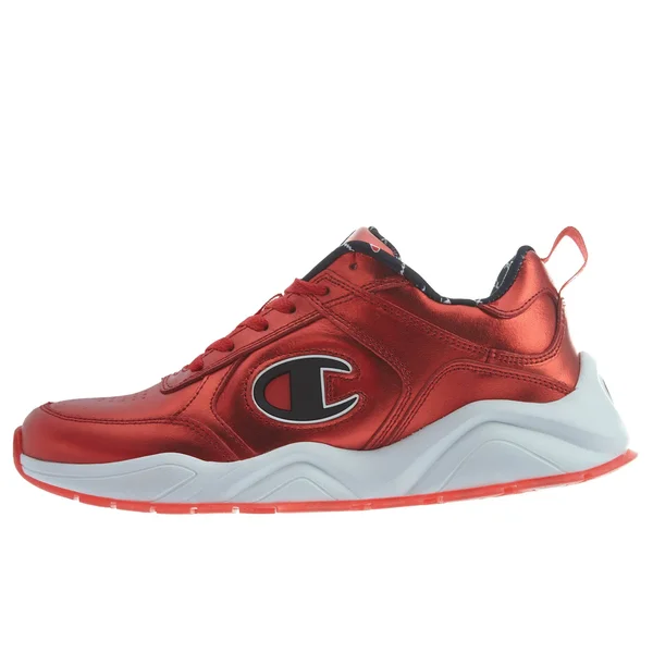 Champion 93Eighteen Mens Metallic Casual Fashion Sneakers, Red