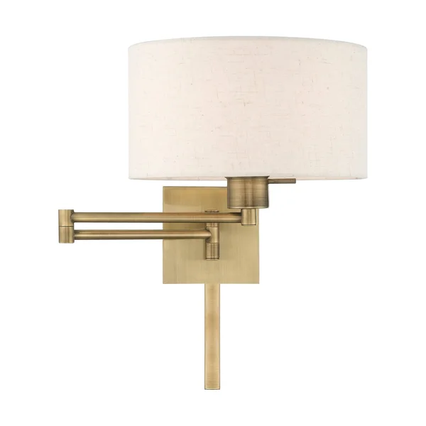 Livex Lighting 40037-07 1-Light Swing Arm Wall Lamp - Bronze