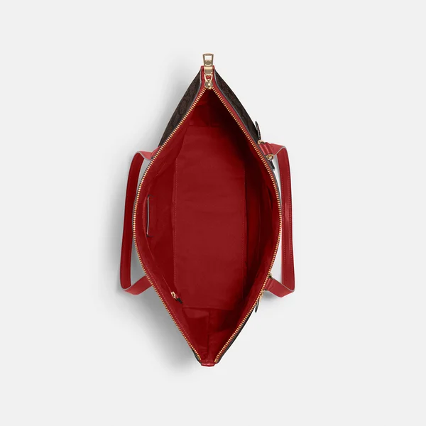 Coach Bags - Coach Gallery Tote, Color: Brown/Red, Size: Os, Arlene_Jacquez&s Closet