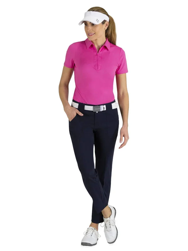 Jofit Women's Belted Cropped Pant Size 14, Midnight