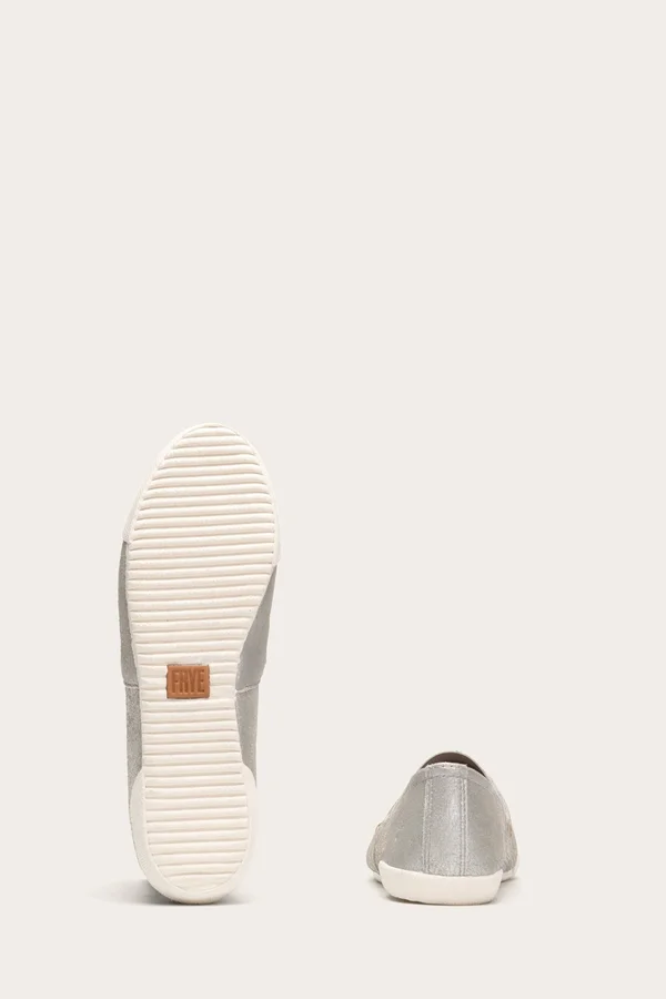 Frye Silver Melanie Slip on Sneakers