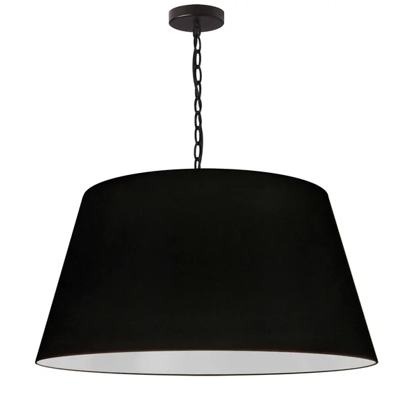 Dainolite BRY-L-BK-797 1 Light Brynn Large Pendant - Black Shade, Black