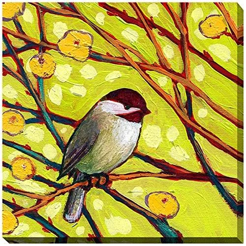 Bird V by Jennifer Lommers Painting Print on Wrapped Canvas Picture Perfect International Size: 28x22 H x 28x22 W x 1.5x22 D