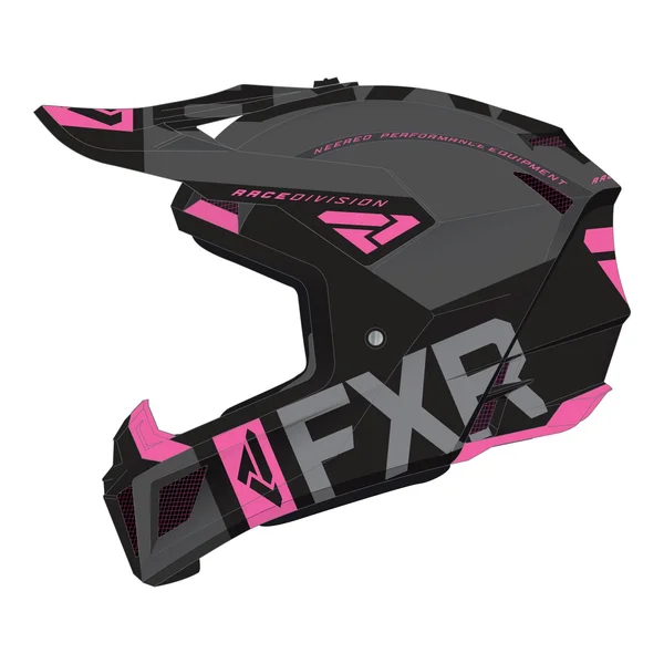 FXR Clutch Evo Helmet Black/Charcoal/Electric Pink 2XL