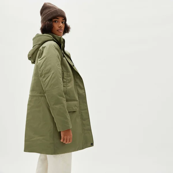 Women's Re:Down Military Parka by Everlane in Dark Moss - Size Xxs