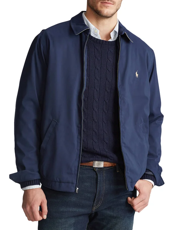 Polo Ralph Lauren Men's Big & Tall Jackets, Bi-Swing Windbreaker - French Navy