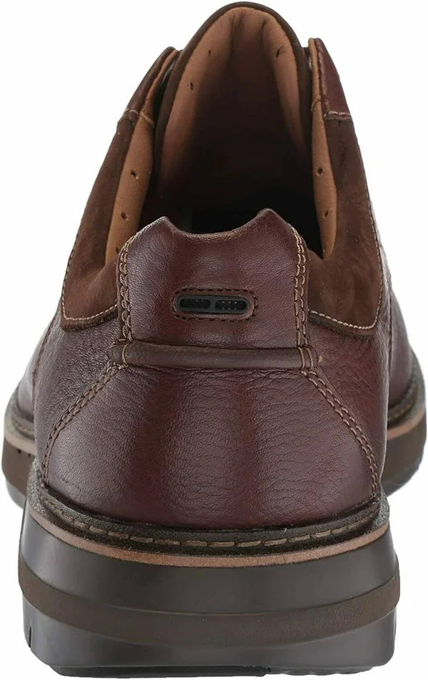 Clarks Men's Un Ramble Lo Oxford Mahogany Leather 10