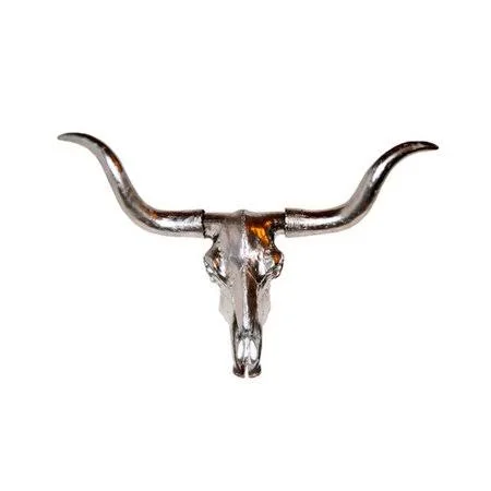 Near and Deer Texas Longhorn Wall D閏or Color: Chrome