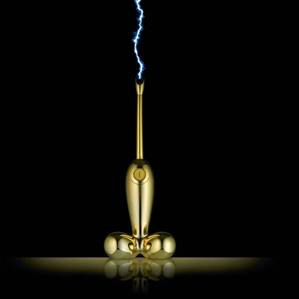 Alessi Firebird 2.0 Arc Lighter in Gold