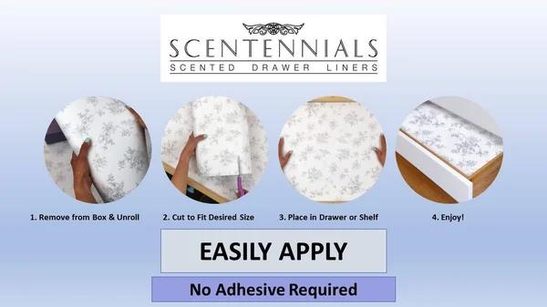 Scentennials Gift of Persia (18 Sheets) Scented Fragrant Shelf & Drawer Liners 16.5x22 x 22x22 - Great for Dresser - Kitchen