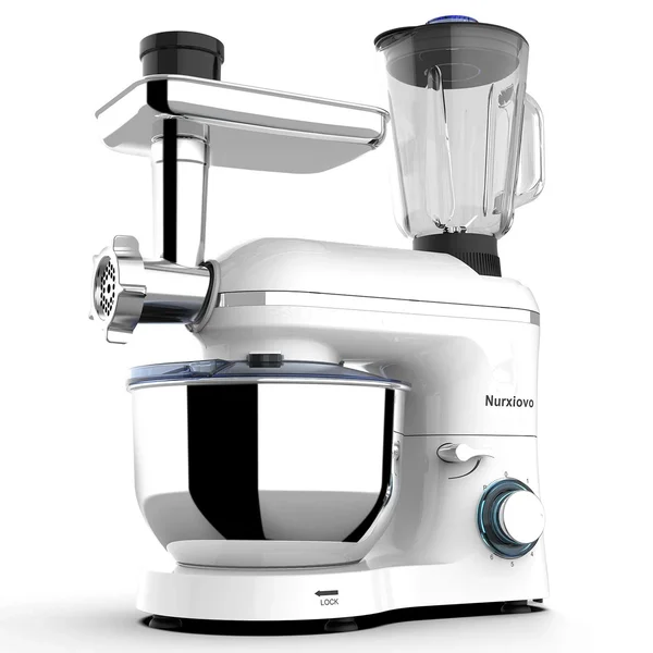 Nurxiovo 3 in 1 Stand Mixer, 850W Kitchen Food Mixer with 6 Speed and Pulse, Home Mixer Stand Up with 7qt Stainless Steel Bowl, Do