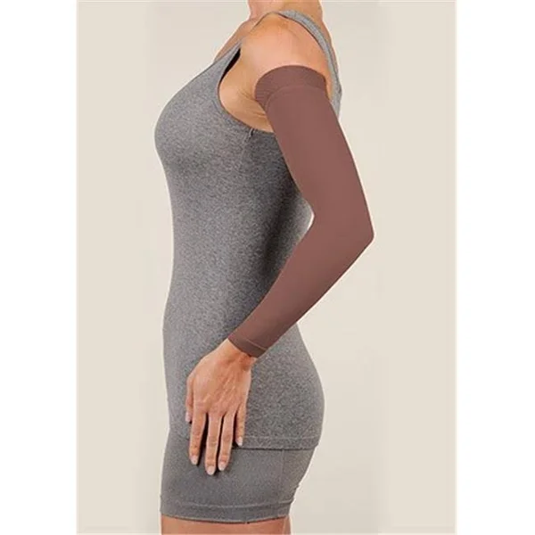 Juzo Soft Max 15-20 mmHg Armsleeve w/ Silicone Top Band - IV, Chocolate