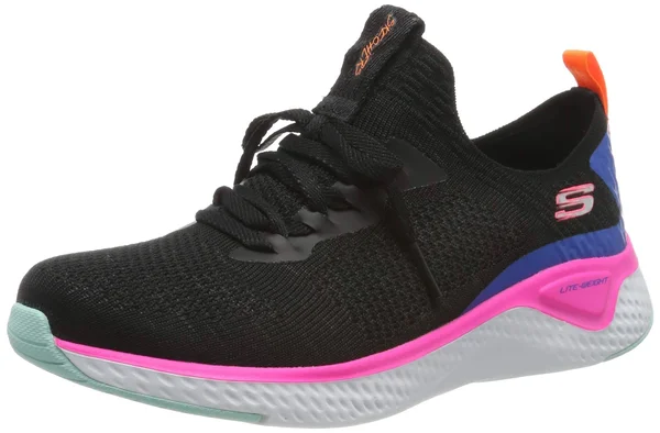 Women's Skechers Solar Fuse Sneaker - Black/Multicolor - Size 9