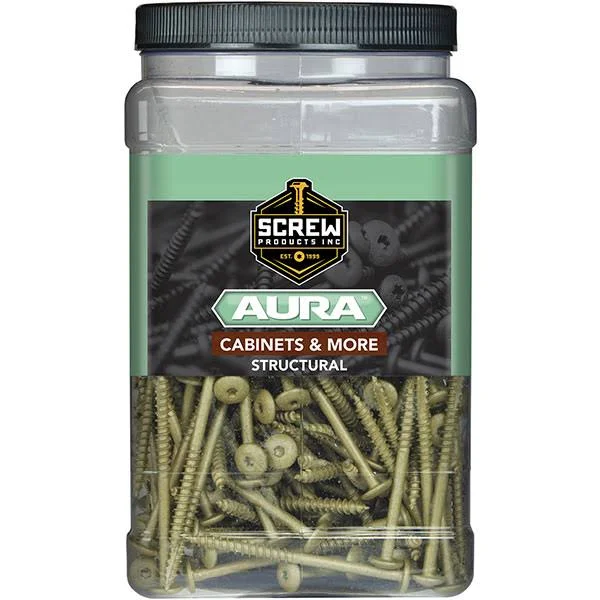 #10 x 1x22 Aura - Exterior Cabinet Screws Star Drive - 632 Approx. Count
