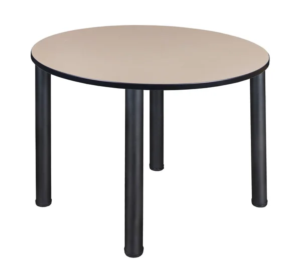 Regency Kee 48x22 Round Breakroom Table- Mocha Walnut/ Black