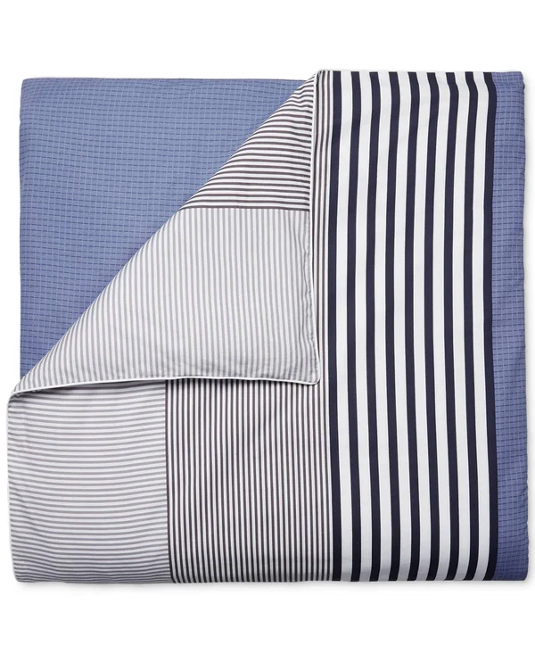 Lacoste Meribel Comforter Set, King, Blue/White