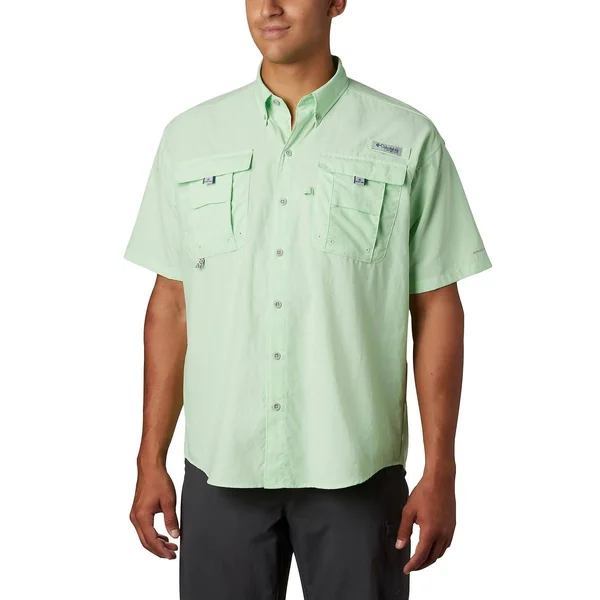 Columbia Men's PFG Bahama II Short Sleeve Shirt - Vivid Blue, 2X/Tall