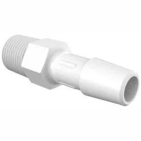 Eldon James 1/8-27 NPT to 5/16x22 Barbed Adapter - Non-Animal Derived Polypropylene A2-5 PP