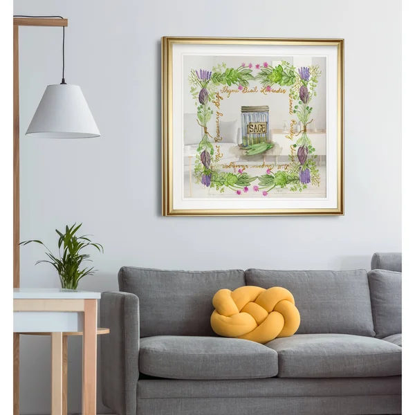 Herb Season -Framed Giclee Print - 38x38