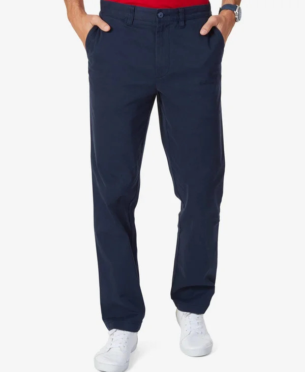 Nautica Men's Classic-Fit Stretch Deck Pants - True Navy