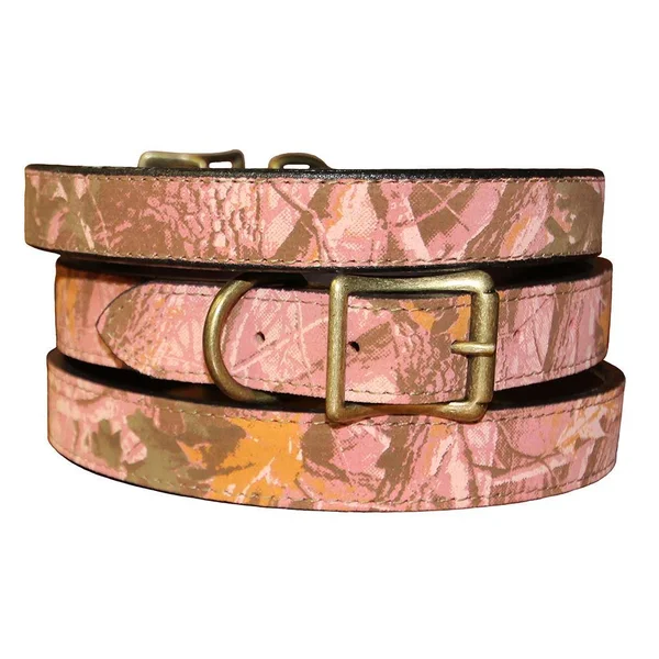 Pink Camo Dog Collar - Large Pink Dog Collars 1-1/4′′ Width x 26′′ Length